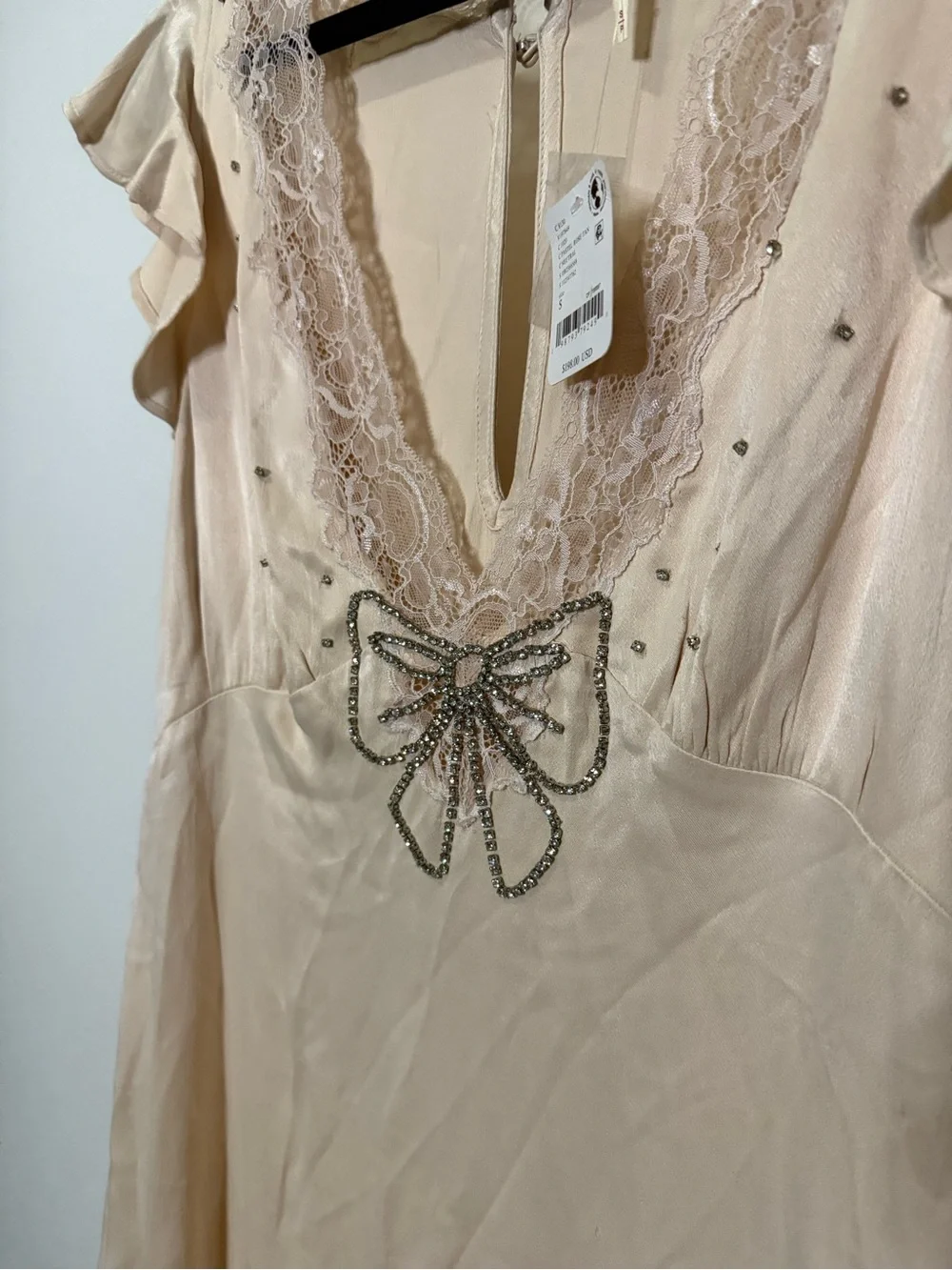 Free People Tied With Joy Slip Dress -Small - Picture 7 of 9
